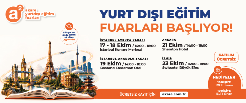 Akare Yurtdışı Eğitim Fuarları Başlıyor